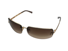 画像をギャラリービューアに読み込む, 極美品 CHANEL シャネル ハーフリム サングラス 4113 c.292/13 サイズ65□15 120 ココマーク ブラウン ゴールド 中古 4b009290