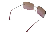 画像をギャラリービューアに読み込む, CHANEL シャネル リムレス サングラス アイウェア サイズ62◻︎17 120 ココマーク ラインストーン ブラウン ピンク 美品 中古 4b009292