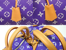 画像をギャラリービューアに読み込む, 新品同様 LOUIS VUITTON ルイヴィトン スピーディ P9 バンドリエール40 M11597 2WAY ボストンバッグ パープル ゴールド金具 中古 4b009293