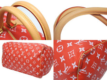 画像をギャラリービューアに読み込む, 新品同様 LOUIS VUITTON ルイヴィトン モノグラム スピーディ P9 バンドリエール 50 M46961 ヴェール カーフレザー レッド 中古 4b009294