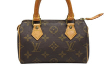 画像をギャラリービューアに読み込む, LOUIS VUITTON ルイヴィトン ミニスピーディ ハンドバッグ モノグラム M41534 PVC ブラウン 美品 中古 4b009295