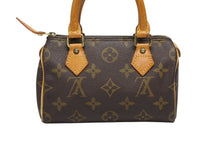 画像をギャラリービューアに読み込む, LOUIS VUITTON ルイヴィトン ミニスピーディ ハンドバッグ モノグラム M41534 PVC ブラウン 美品 中古 4b009295