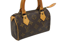 画像をギャラリービューアに読み込む, LOUIS VUITTON ルイヴィトン ミニスピーディ ハンドバッグ モノグラム M41534 PVC ブラウン 美品 中古 4b009295