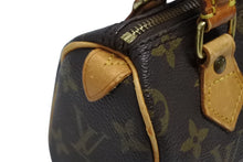 画像をギャラリービューアに読み込む, LOUIS VUITTON ルイヴィトン ミニスピーディ ハンドバッグ モノグラム M41534 PVC ブラウン 美品 中古 4b009295