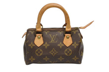 画像をギャラリービューアに読み込む, LOUIS VUITTON ルイヴィトン ミニスピーディ ハンドバッグ モノグラム M41534 PVC ブラウン 美品 中古 4b009296