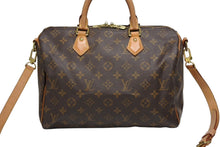 画像をギャラリービューアに読み込む, LOUIS VUITTON ルイヴィトン スピーディバンドリエール30 モノグラム ハンドバッグ 2way M41112 ブラウン 美品 中古 4b009301