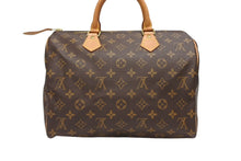画像をギャラリービューアに読み込む, 極美品 LOUISVUITTON ルイヴィトン スピーディ35 ハンドバッグ M41526 モノグラムキャンバス ゴールド金具 ブラウン 中古 4b009304