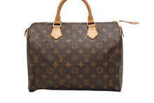画像をギャラリービューアに読み込む, 極美品 LOUISVUITTON ルイヴィトン スピーディ35 ハンドバッグ M41526 モノグラムキャンバス ゴールド金具 ブラウン 中古 4b009304