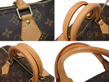 画像をギャラリービューアに読み込む, 極美品 LOUISVUITTON ルイヴィトン スピーディ35 ハンドバッグ M41526 モノグラムキャンバス ゴールド金具 ブラウン 中古 4b009304