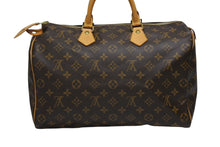 画像をギャラリービューアに読み込む, 極美品 LOUIS VUITTON ルイヴィトン ハンドバッグ スピーディ35 M51164 レザー ブラウン ゴールド金具 中古 4b009310
