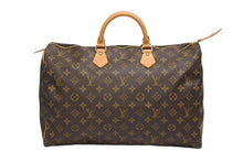 画像をギャラリービューアに読み込む, 極美品 LOUIS VUITTON ルイヴィトン スピーディ40 ハンドバッグ M41522 モノグラム PVCコーティング ブラウン 中古 4b009316