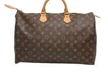 画像をギャラリービューアに読み込む, 極美品 LOUIS VUITTON ルイヴィトン スピーディ40 ハンドバッグ M41522 モノグラム PVCコーティング ブラウン 中古 4b009316