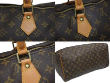 画像をギャラリービューアに読み込む, 極美品 LOUIS VUITTON ルイヴィトン スピーディ40 ハンドバッグ M41522 モノグラム PVCコーティング ブラウン 中古 4b009316