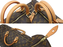 画像をギャラリービューアに読み込む, 極美品 LOUIS VUITTON ルイヴィトン スピーディ40 ハンドバッグ M41522 モノグラム PVCコーティング ブラウン 中古 4b009316