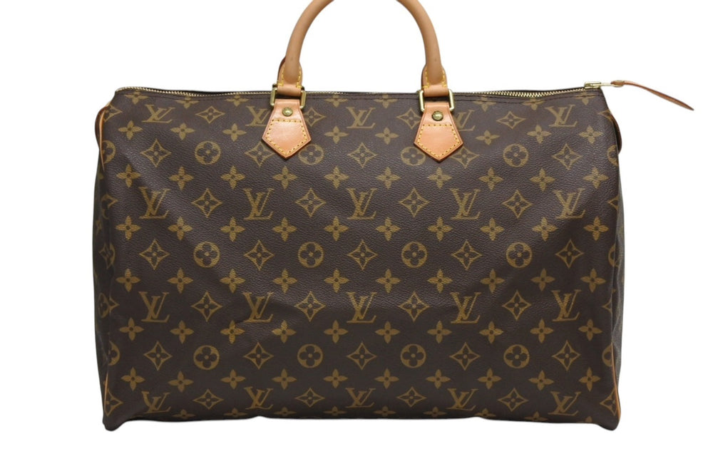 Very good condition LOUIS VUITTON Speedy 40 handbag Boston bag M41106 brown gold hardware used 4b009318