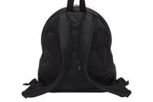 画像をギャラリービューアに読み込む, 極美品 CHANEL シャネル ココマーク ワッペン メッシュリュック 27番台 ナイロン ブラック シルバー金具 中古 4b009321