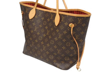 画像をギャラリービューアに読み込む, LOUIS VUITTON ルイヴィトン トートバッグ モノグラム M40156 ネヴァーフルMM 廃盤 ブラウン PVCコーティングキャンバス 美品 中古 4b009323