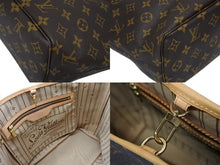 画像をギャラリービューアに読み込む, LOUIS VUITTON ルイヴィトン モノグラム ネヴァーフルPM ハンドバッグ M40155 ブラウン PVC ヌメ革 ゴールド金具 美品 中古 4b009324