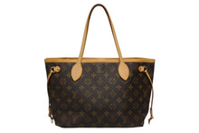 画像をギャラリービューアに読み込む, LOUIS VUITTON ルイヴィトン モノグラム ネヴァーフルPM ハンドバッグ M40155 ブラウン PVC ヌメ革 ゴールド金具 美品 中古 4b009324
