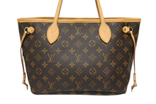 画像をギャラリービューアに読み込む, LOUIS VUITTON ルイヴィトン モノグラム ネヴァーフルPM ハンドバッグ M40155 ブラウン PVC ヌメ革 ゴールド金具 美品 中古 4b009324