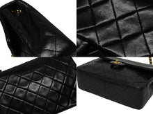 画像をギャラリービューアに読み込む, CHANEL シャネル ミニマトラッセ20 ショルダーバッグ 1番台 A01163 ブラック ラムスキン ゴールド金具 美品 中古4b009325