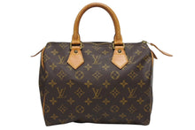 Load image into Gallery viewer, LOUIS VUITTON ルイヴィトン スピーディ25 ハンドバック M41528 モノグラム PVC レザー ブラウン ゴールド金具 美品 中古 4b009327