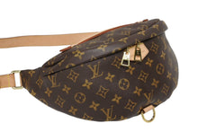 画像をギャラリービューアに読み込む, 新品同様 LOUIS VUITTON ルイヴィトン バムバッグ ボディバッグ ウエストバッグ M43644 モノグラム ブラウン ゴールド金具 中古 4b009328