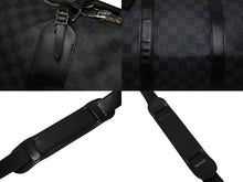 画像をギャラリービューアに読み込む, 極美品 LOUIS VUITTON ルイヴィトン キーポルバンドリエール55 ボストンバッグ N41413 ダミエグラフィット ブラック 中古 4b009329
