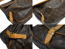 画像をギャラリービューアに読み込む, LOUIS VUITTON ルイヴィトン ソミュール35 ショルダーバッグ モノグラム M42254 PVC ヌメ革 ブラウン ゴールド金具 美品 中古 4b009330