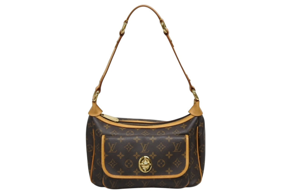 Very Good Condition LOUIS VUITTON Monogram Tikal PM One Shoulder Bag M40078 Brown Logo Gold Hardware Used 4b009332