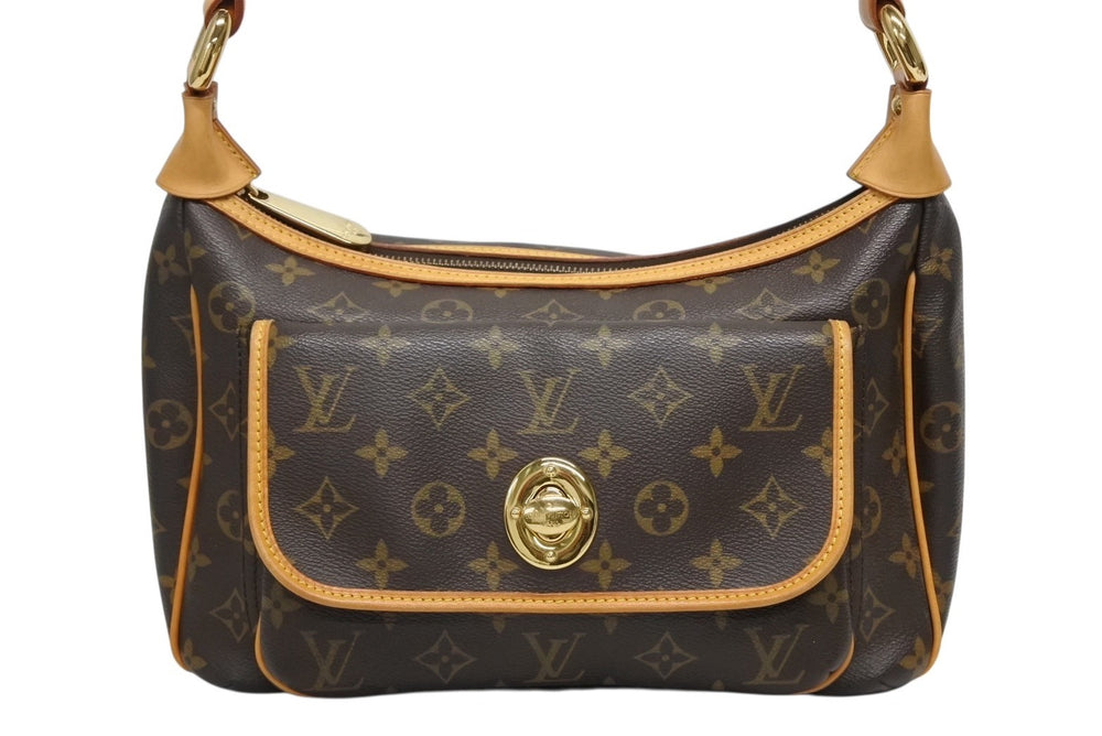 Very Good Condition LOUIS VUITTON Monogram Tikal PM One Shoulder Bag M40078 Brown Logo Gold Hardware Used 4b009332