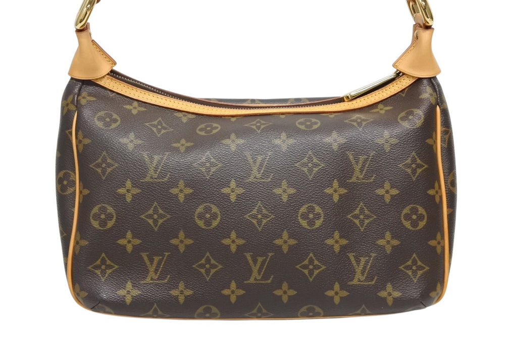 Very Good Condition LOUIS VUITTON Monogram Tikal PM One Shoulder Bag M40078 Brown Logo Gold Hardware Used 4b009332