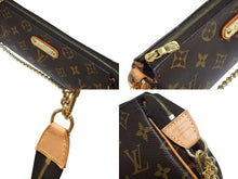画像をギャラリービューアに読み込む, 極美品 LOUIS VUITTON ルイヴィトン エヴァ ショルダーバッグ M95567 モノグラム ブラウン ゴールド金具 中古 4b009333