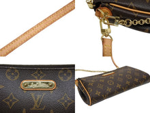 画像をギャラリービューアに読み込む, 極美品 LOUIS VUITTON ルイヴィトン エヴァ ショルダーバッグ M95567 モノグラム ブラウン ゴールド金具 中古 4b009333