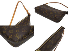 画像をギャラリービューアに読み込む, LOUIS VUITTON ルイヴィトン ポシェット アクセソワール アクセサリーポーチ M51980 モノグラム ブラウン レザー PVC 美品 中古 4b009335