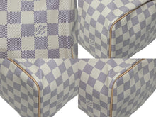 画像をギャラリービューアに読み込む, 新品未使用品 LOUIS VUITTON ルイヴィトン スピーディ25 ハンドバッグ N41371 ダミエアズールキャンバス ホワイト ブラウン 中古 4b009336