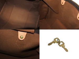 Very Good Condition LOUIS VUITTON Speedy 40 Handbag M41522 Monogram PVC Coating Brown Used 4b009338