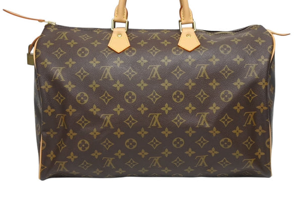 Very Good Condition LOUIS VUITTON Speedy 40 Handbag M41522 Monogram PVC Coating Brown Used 4b009338