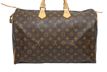 画像をギャラリービューアに読み込む, 極美品 LOUIS VUITTON ルイヴィトン スピーディ40 ハンドバッグ M41522 モノグラム PVCコーティング ブラウン 中古 4b009338