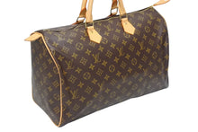 画像をギャラリービューアに読み込む, 極美品 LOUIS VUITTON ルイヴィトン スピーディ40 ハンドバッグ M41522 モノグラム PVCコーティング ブラウン 中古 4b009338