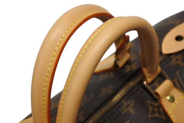 Very Good Condition LOUIS VUITTON Speedy 40 Handbag M41522 Monogram PVC Coating Brown Used 4b009338