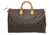 画像をギャラリービューアに読み込む, LOUIS VUITTON ルイヴィトン スピーディ40 ハンドバッグ M41522 モノグラム PVCコーティング ブラウン 美品 中古 4b009340