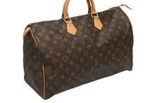 画像をギャラリービューアに読み込む, LOUIS VUITTON ルイヴィトン スピーディ40 ハンドバッグ M41522 モノグラム PVCコーティング ブラウン 美品 中古 4b009340