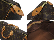 画像をギャラリービューアに読み込む, LOUIS VUITTON ルイヴィトン スピーディ40 ハンドバッグ M41522 モノグラム PVCコーティング ブラウン 美品 中古 4b009340