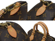 画像をギャラリービューアに読み込む, 極美品 LOUIS VUITTON ルイヴィトン ショルダーバッグ スピーディバンドリエール20 M46222 レザー PVC ブラウン ゴールド金具 中古 4b009343