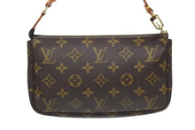 画像をギャラリービューアに読み込む, LOUIS VUITTON ルイヴィトン ポシェット アクセソワール アクセサリーポーチ M51980 モノグラム ブラウン レザー PVC 美品 中古 4b009344