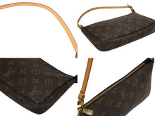 画像をギャラリービューアに読み込む, LOUIS VUITTON ルイヴィトン ポシェット アクセソワール アクセサリーポーチ M51980 モノグラム ブラウン レザー PVC 美品 中古 4b009346