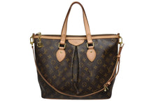 画像をギャラリービューアに読み込む, 新品同様 LOUIS VUITTON ルイヴィトン パレルモPM ハンドバッグ M40145 モノグラム 2WAY PVC レザー ゴールド金具 中古 4b009347