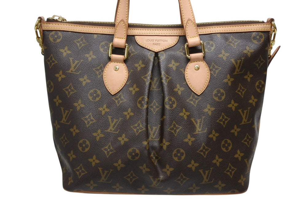 Like new LOUIS VUITTON Palermo PM handbag M40145 Monogram 2WAY PVC leather Gold hardware Used 4b009347