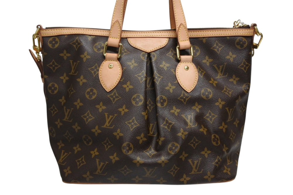 Like new LOUIS VUITTON Palermo PM handbag M40145 Monogram 2WAY PVC leather Gold hardware Used 4b009347